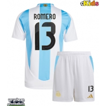 Argentina Cristian Romero #13 Replica Home Minikit Copa America 2024 Short Sleeve (+ pants)